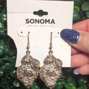 Sonoma Gold Textured Nugget Drop Earrings